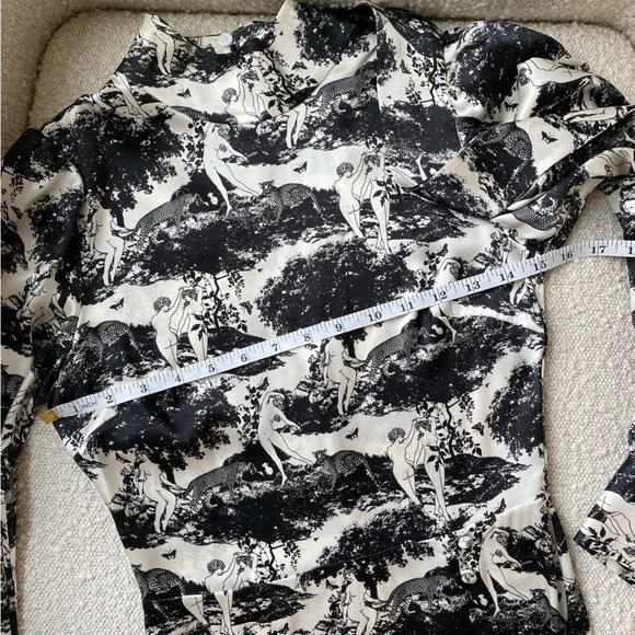 Reformation Maple Dress Elysian 100% Silk Size 0